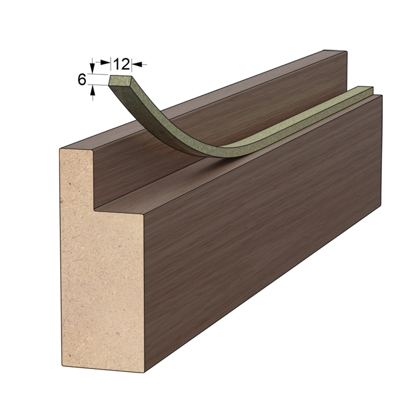 WHITE ADHESIVE DRAUGHT EXCLUDER 12x6 10m DRAUGHT EXCLUDERS - RUBBER SEALS